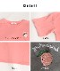 弾ける可愛さ。ピーチ刺繍半袖Tシャツ の別カット
