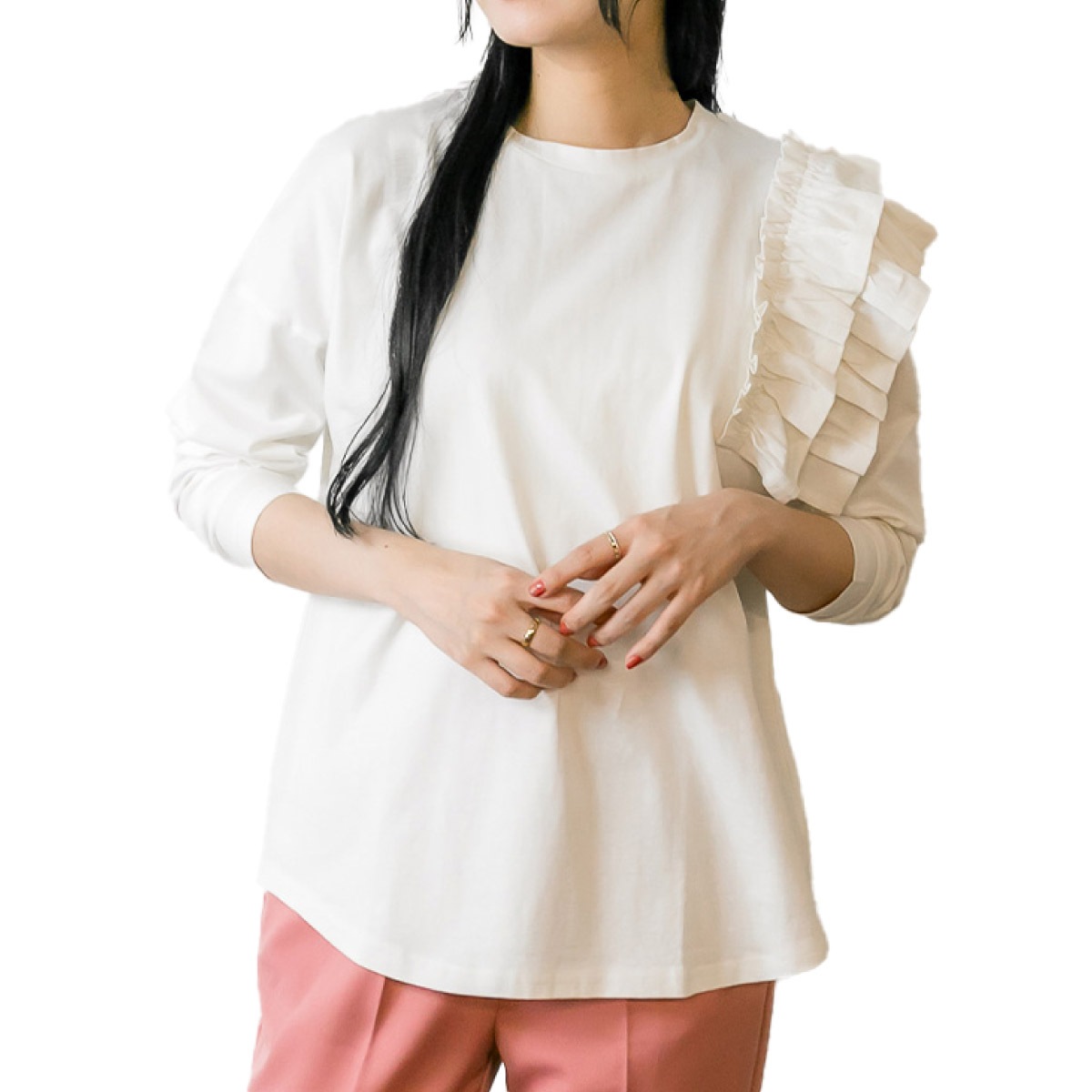 �ڴ��ָ���21.7%OFF��Ĺµ ���åȥ��� ��ǥ����� �ե�� �������ȥ꡼ �ڤ䤰�������ȥåץ�����µ�ե��Ĺµ���åȥ��� �ȥåץ� ��ä��� �η����С� �礭�������� ���롼�ͥå� �����奢�� �ե��ߥ˥� ��Ͳİ��� ������ ��100 ̵�� M L LL 3L 4L 5L 30�� 40�� 50�� 60�� �� ��