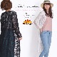 隠して魅せる。総レースロングカーディガン の別カット