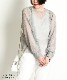 大人の透け感。楊柳シフォン2WAYカーディガン シアー シフォン カーディガン 春 夏 プルオーバー ブラウス トップス 長袖 十分袖 ボリューム 袖 ぽわん袖 ボリュームスリーブ 羽織 透け感 薄手 シフォンカーディガン シフォンブラウス シアートップス の別カット