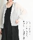 大人の透け感。楊柳シフォン2WAYカーディガン シアー シフォン カーディガン 春 夏 プルオーバー ブラウス トップス 長袖 十分袖 ボリューム 袖 ぽわん袖 ボリュームスリーブ 羽織 透け感 薄手 シフォンカーディガン シフォンブラウス シアートップス の別カット