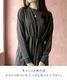長袖Tシャツ カットソー 長袖 レディース ロンT 気分を仕立てる。ウエストドロストカットソー 大きいサイズ トップス チュニック 体型カバー ゆったり 二の腕隠し 楽ちん ストレッチ 伸縮性 ウエストマーク ドロスト付き 着痩せ 細見え コットン100 綿100 春 夏 秋 の別カット