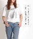遊び心ある。メタリックプリント半袖Tシャツ の別カット