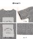 遊び心ある。メタリックプリント半袖Tシャツ の別カット
