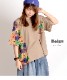 モダンな大人の可愛らしさ。花柄半袖Tシャツ の別カット