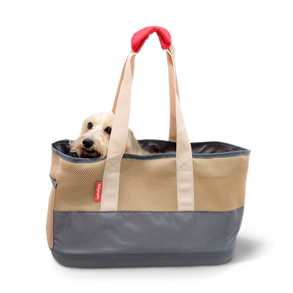 ibiyaya ペットキャリー ブレスタブルペットキャリア (カーキ) トートバッグ 軽量 折りたたみ おすすめ ショルダーバッグ Breathable Pet Carrier イビヤヤ FC1526