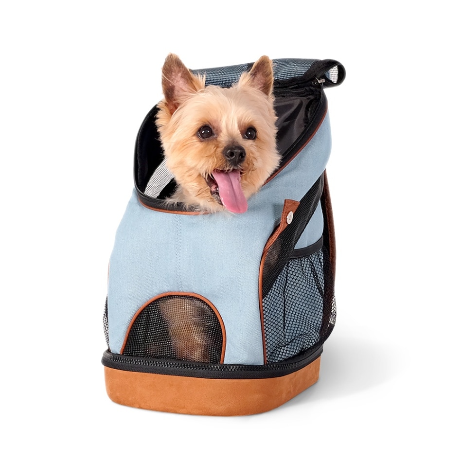 ibiyaya ペットキャリー リュック  ペットバックパック デニム 小型犬 猫 軽量 折りたたみ New Denim Fun Lightweight Pet Backpack イビヤヤ FC2131