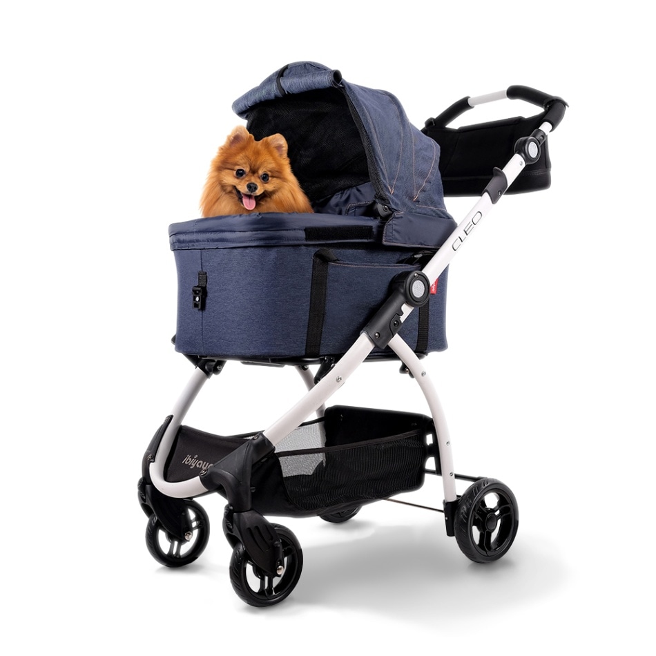 ibiyaya ニュークレオ トラベルシステム ペットストローラー 3WAY ペットカート (ブルージーンズ) 耐荷重約20kg New CLEO Travel System Pet Stroller イビヤヤ FS2191