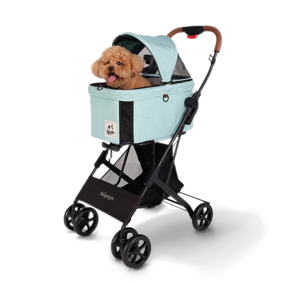 ibiyaya トラボイ トライフォールド ペットトラベルシステム 3WAY ペットカート (スペアミント) 耐荷重約15kg 4輪 Travois Tri-fold Pet Travel System イビヤヤ FS2011