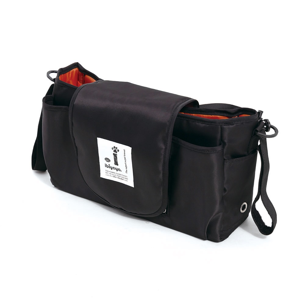 Ibiyaya ベビーカー ストローラー オーガナイザー 犬の散歩用に設計 ブラック イビヤヤ FP0032-B