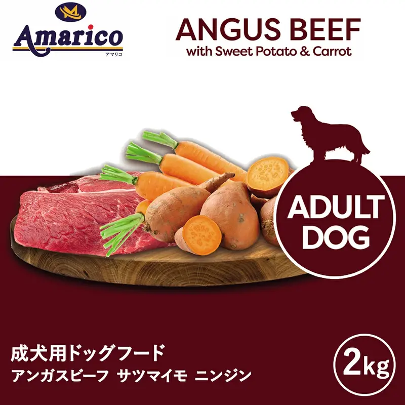 Amarico アダルト アンガスビーフ　成犬用 グレインフリー ドッグフード