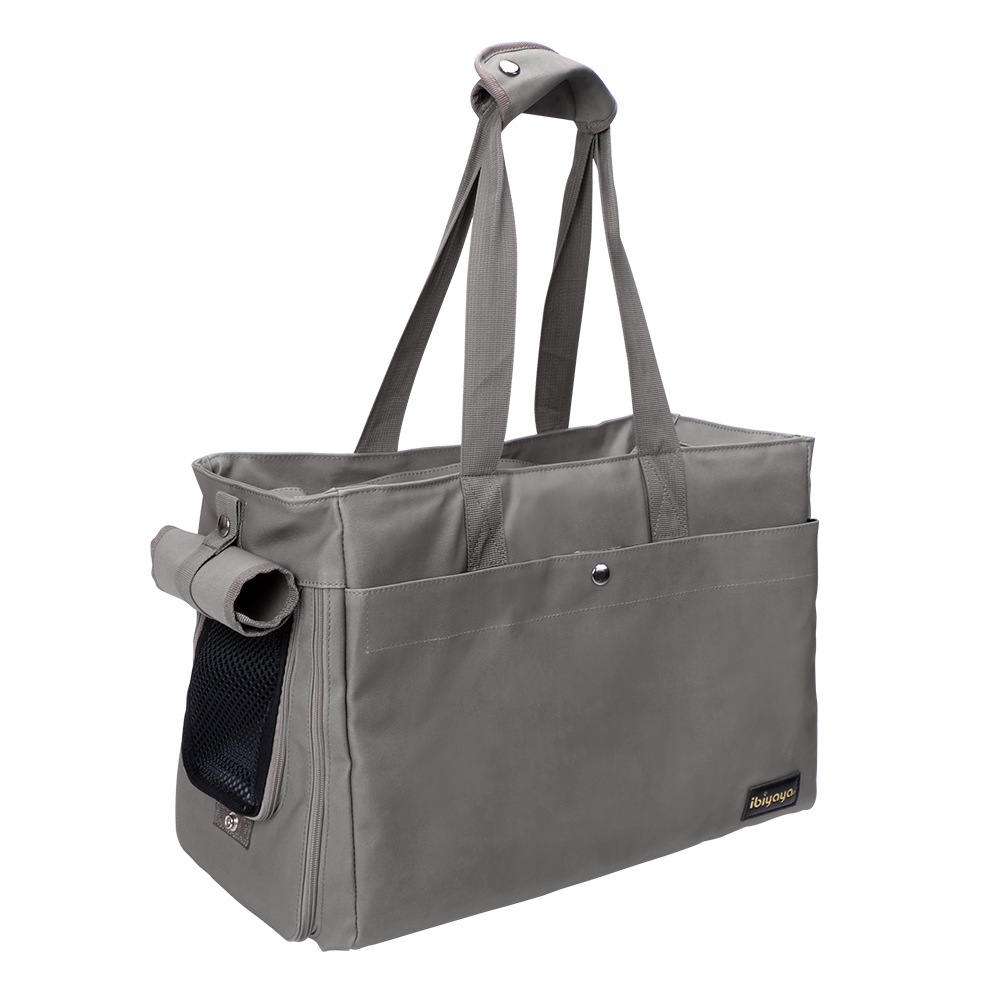 ibiyayaペットキャリー キャンバスペットトート (グレー) 軽量 折りたたみ おすすめ トートバッグ ショルダーバッグ Canvas Pet Tote FC1428 イビヤヤ