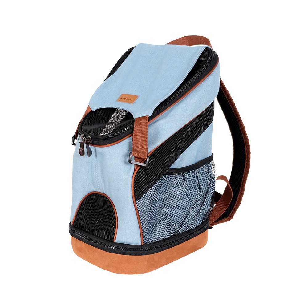ibiyaya ペットキャリー リュック  ペットバックパック デニム 小型犬 猫 軽量 折りたたみ New Denim Fun Lightweight Pet Backpack イビヤヤ FC2131