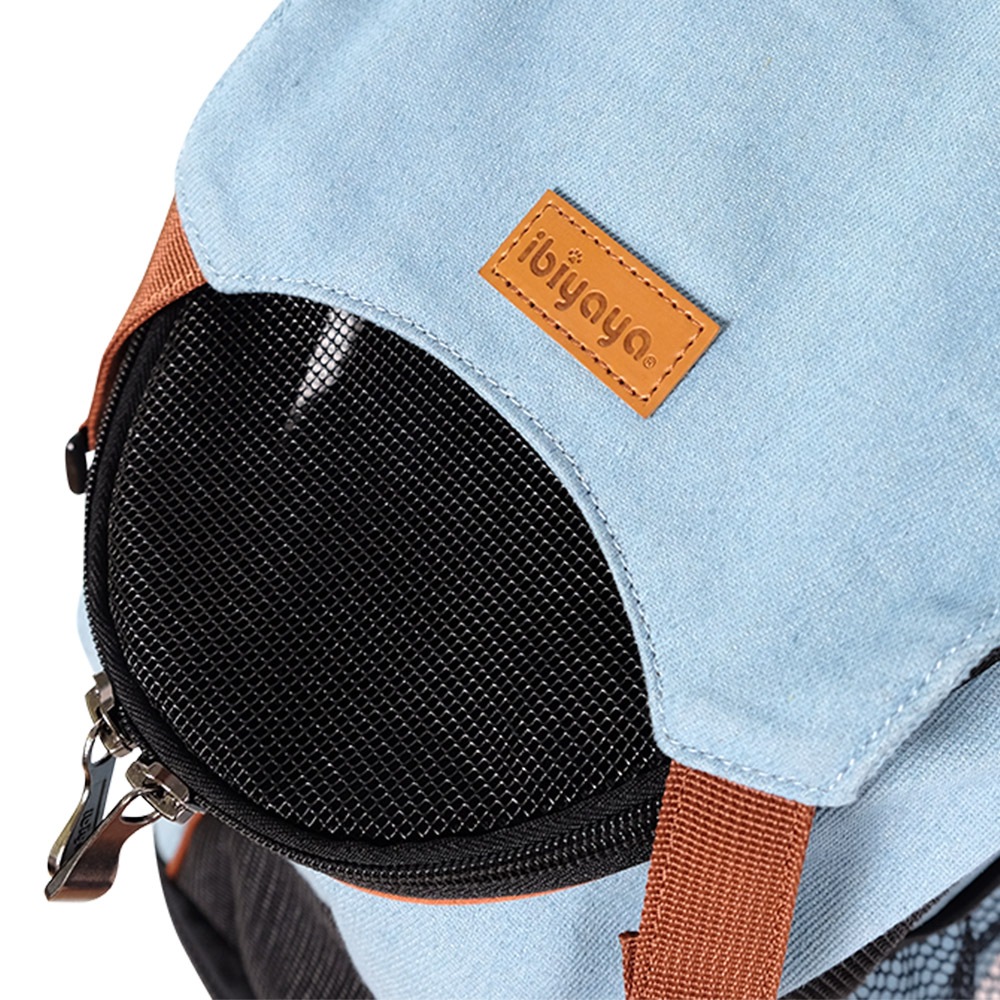 ibiyaya ペットキャリー リュック  ペットバックパック デニム 小型犬 猫 軽量 折りたたみ New Denim Fun Lightweight Pet Backpack イビヤヤ FC2131