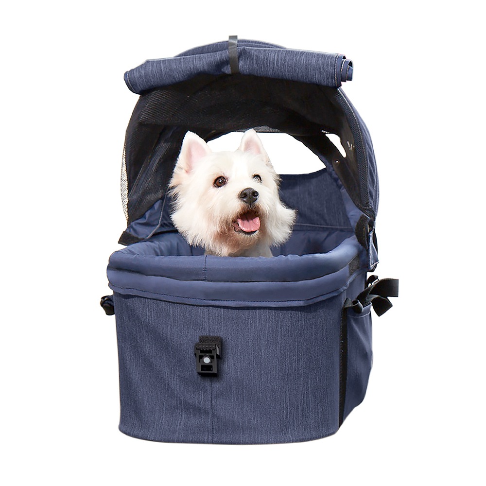 ibiyaya ニュークレオ トラベルシステム ペットストローラー 3WAY ペットカート (ブルージーンズ) 耐荷重約20kg New CLEO Travel System Pet Stroller イビヤヤ FS2191
