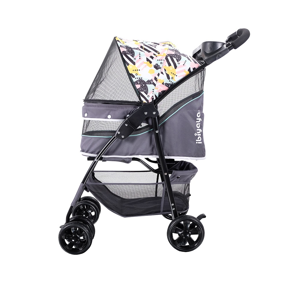 ibiyaya クラウド9 ペットストローラー ペットカート (ミントグリーン) 耐荷重約20kg おすすめ 多頭 中型犬 小型犬 ブランド おしゃれ おでかけ Cloud 9 Pet Stroller イビヤヤ FS2010