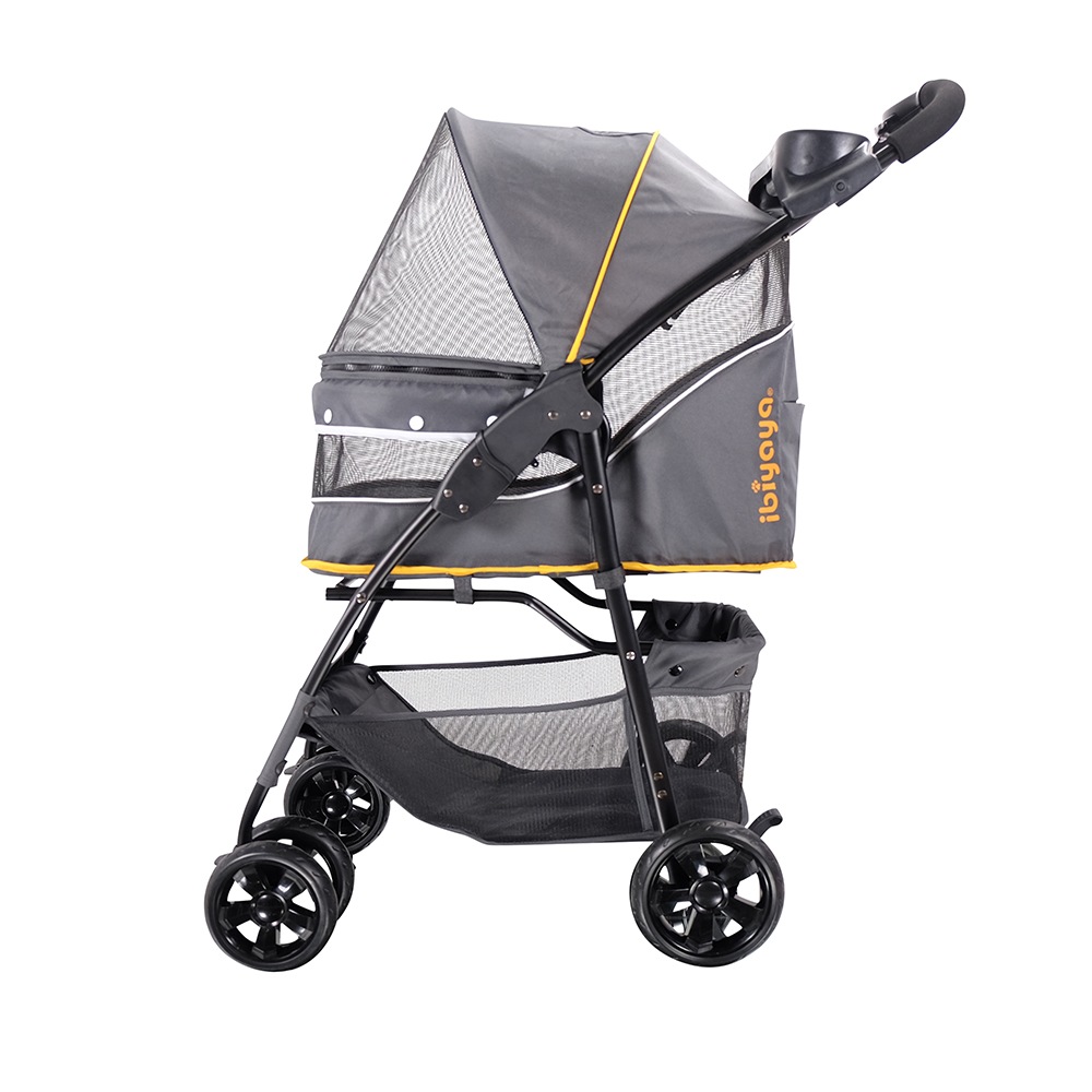 ibiyaya クラウド9 ペットストローラー ペットカート (マスタードイエロー) 耐荷重約20kg おすすめ 多頭 中型犬 小型犬 ブランド おしゃれ おでかけ Cloud 9 Pet Stroller イビヤヤ FS2010