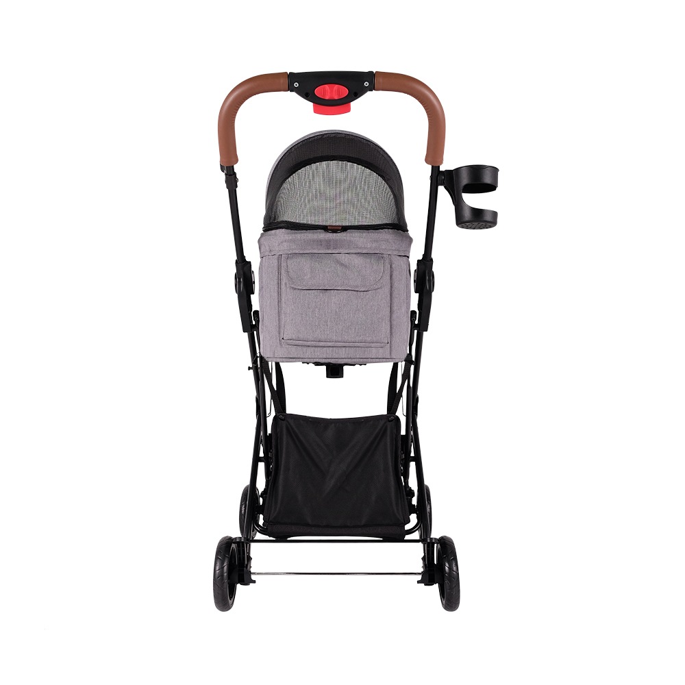 ibiyaya トラボイ トライフォールド ペットトラベルシステム 3WAY ペットカート (ニンバスグレー) 耐荷重約15kg おすすめ 多頭 中型犬 小型犬 分離型 ブランド おしゃれ 4輪 Travois Tri-fold Pet Travel System イビヤヤ FS2011