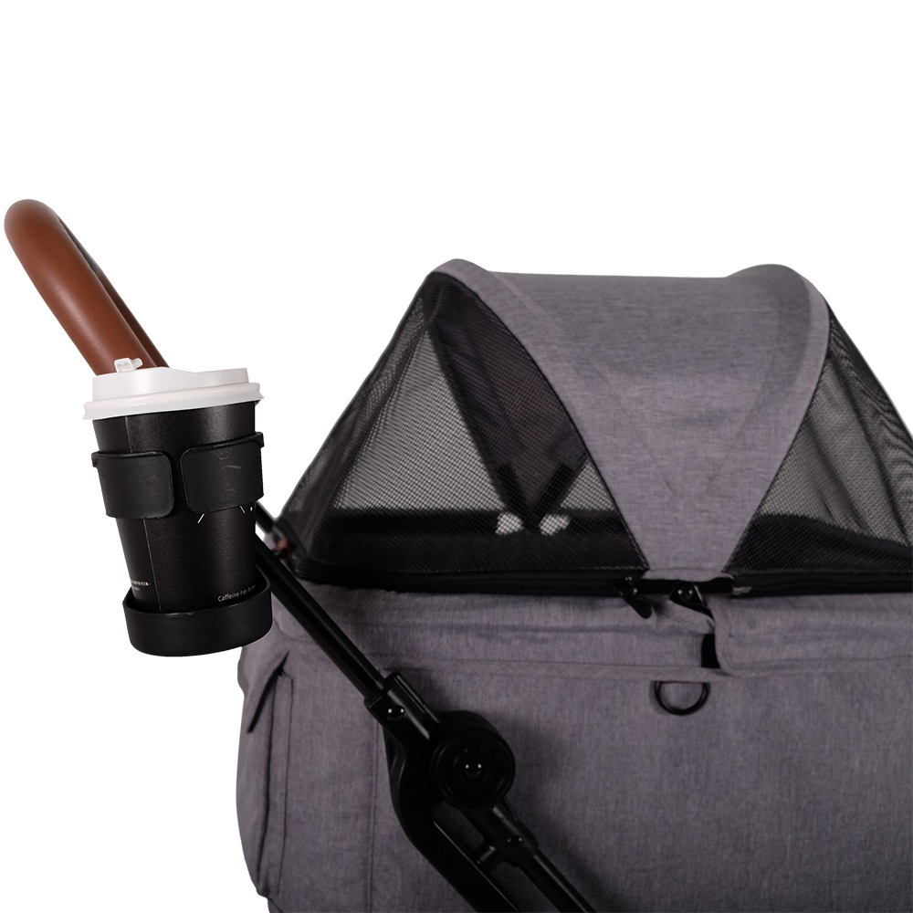 ibiyaya トラボイ トライフォールド ペットトラベルシステム 3WAY ペットカート (ニンバスグレー) 耐荷重約15kg おすすめ 多頭 中型犬 小型犬 分離型 ブランド おしゃれ 4輪 Travois Tri-fold Pet Travel System イビヤヤ FS2011