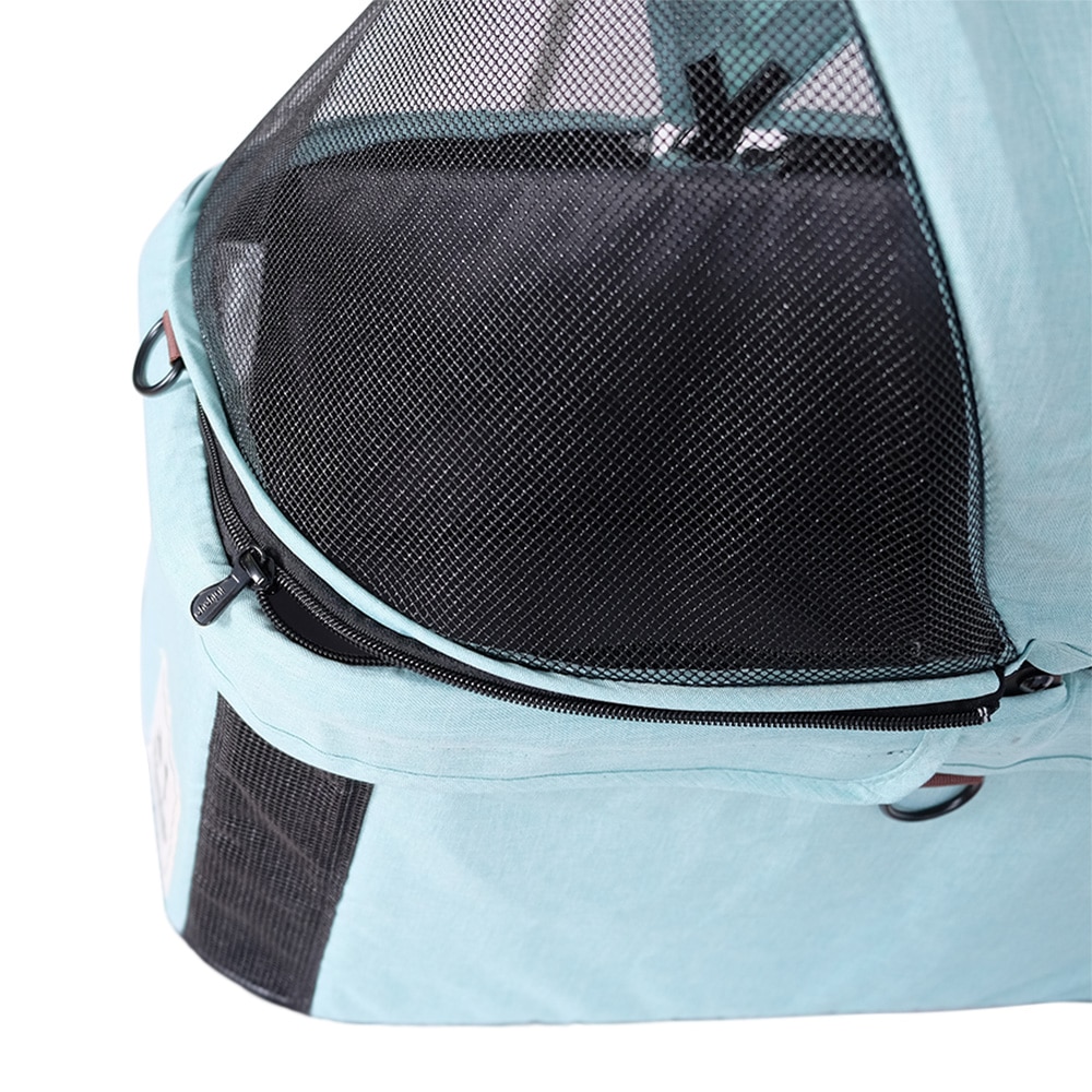 ibiyaya トラボイ トライフォールド ペットトラベルシステム 3WAY ペットカート (スペアミント) 耐荷重約15kg 4輪 Travois Tri-fold Pet Travel System イビヤヤ FS2011