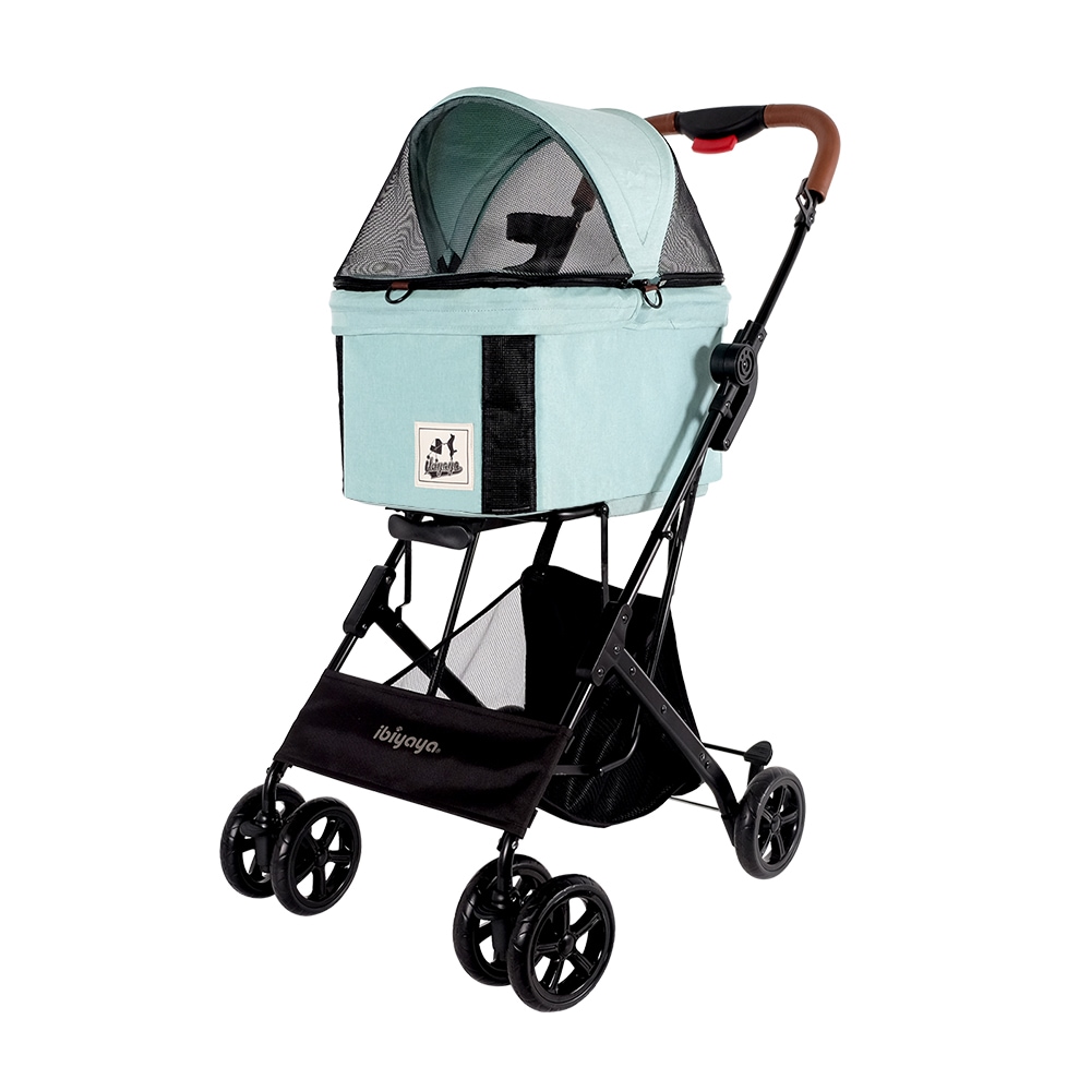 ibiyaya トラボイ トライフォールド ペットトラベルシステム 3WAY ペットカート (スペアミント) 耐荷重約15kg 4輪 Travois Tri-fold Pet Travel System イビヤヤ FS2011