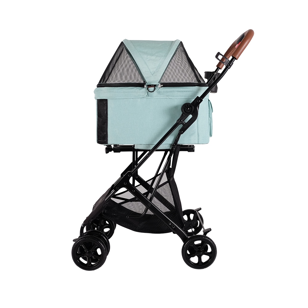 ibiyaya トラボイ トライフォールド ペットトラベルシステム 3WAY ペットカート (スペアミント) 耐荷重約15kg 4輪 Travois Tri-fold Pet Travel System イビヤヤ FS2011