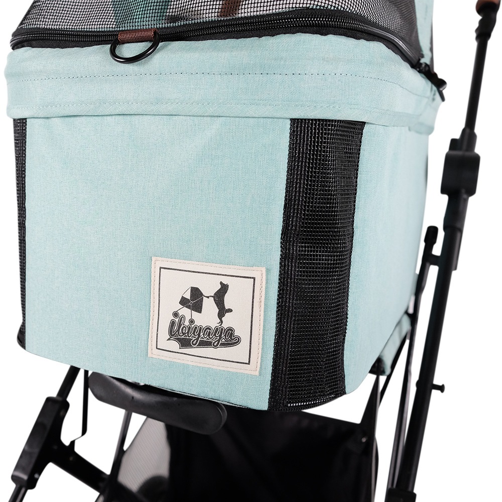 ibiyaya トラボイ トライフォールド ペットトラベルシステム 3WAY ペットカート (スペアミント) 耐荷重約15kg 4輪 Travois Tri-fold Pet Travel System イビヤヤ FS2011