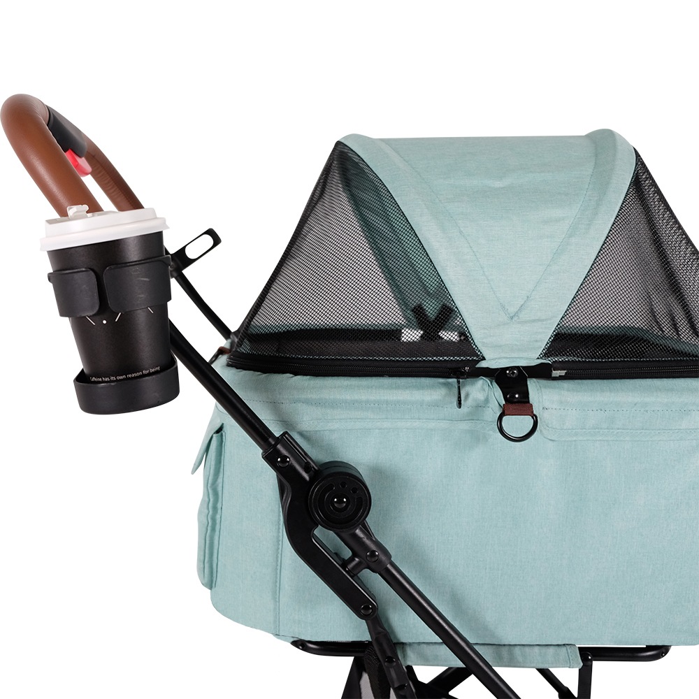 ibiyaya トラボイ トライフォールド ペットトラベルシステム 3WAY ペットカート (スペアミント) 耐荷重約15kg 4輪 Travois Tri-fold Pet Travel System イビヤヤ FS2011