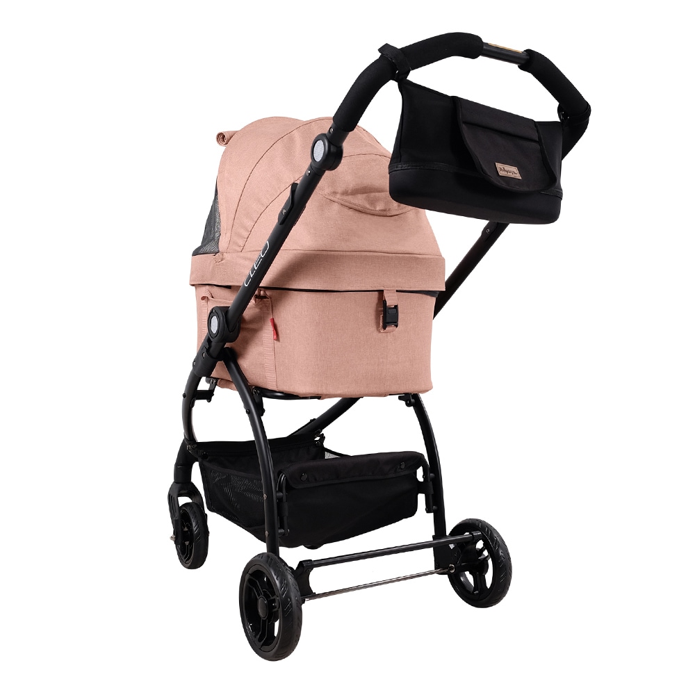 ibiyaya ニュークレオ トラベルシステム ペットストローラー 3WAY ペットカート (コーラルピンク) 耐荷重約20kg おすすめ 多頭 中型犬 小型犬 ブランド おしゃれ New CLEO Travel System Pet Stroller イビヤヤ FS2191