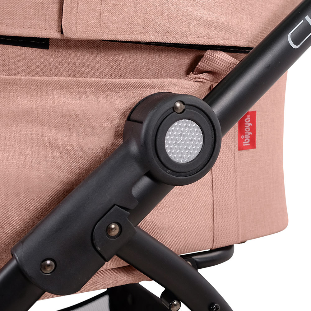 ibiyaya ニュークレオ トラベルシステム ペットストローラー 3WAY ペットカート (コーラルピンク) 耐荷重約20kg おすすめ 多頭 中型犬 小型犬 ブランド おしゃれ New CLEO Travel System Pet Stroller イビヤヤ FS2191