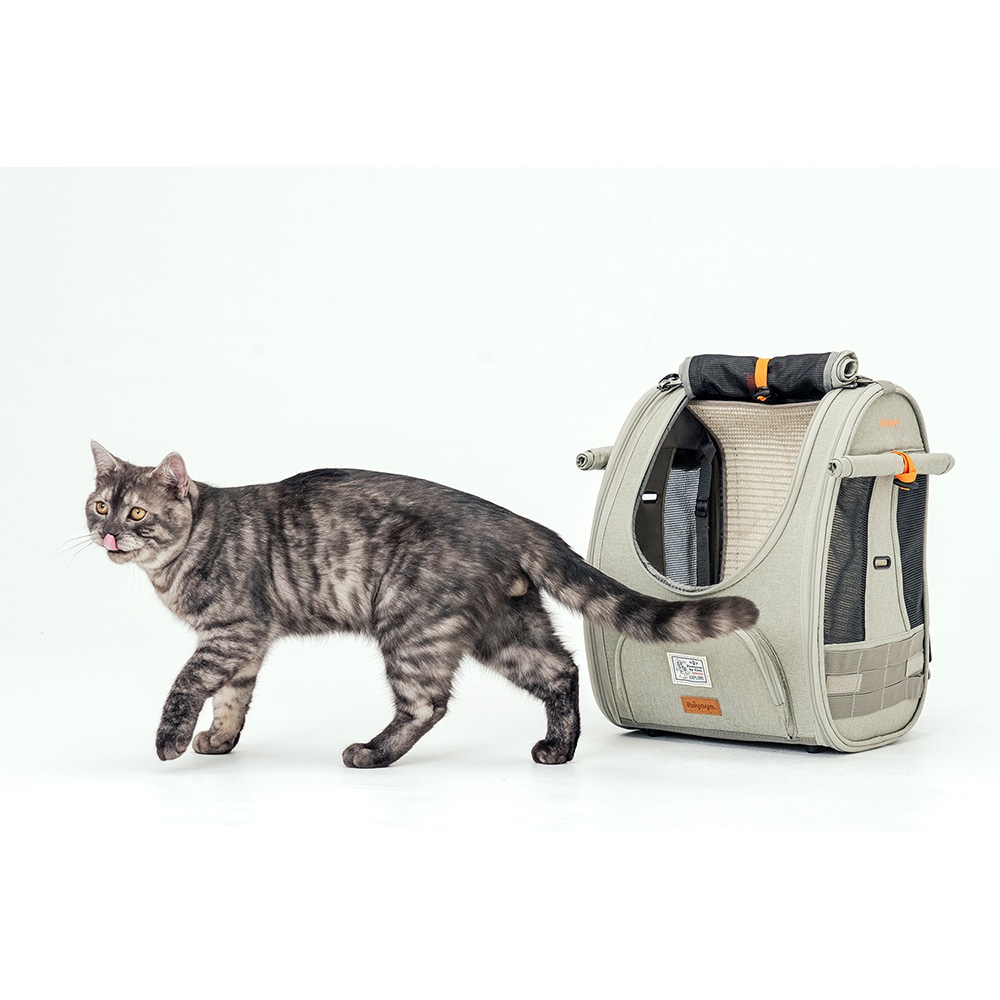 ibiyaya 猫 ペットキャリー リュックタイプ バックパック 小型犬 子犬 耐水 通気性 アウトドア ハイキング キャンプ 旅行 散歩 おでかけ 通院 Adventure Cat Carrier Backpack イビヤヤ FC2297