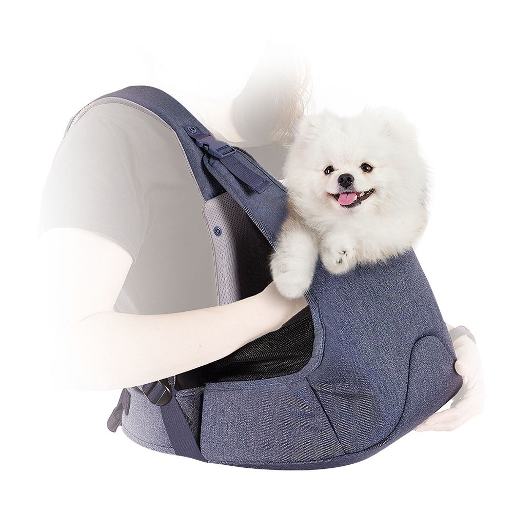 ibiyaya ペットスリング 抱っこ紐 ペットキャリー 小型犬 子犬 猫 前抱え 軽量 折りたたみ 通気性 旅行 アウトドア 通院 おでかけ Hug Pack Dog Sling Carrier イビヤヤ FC2270