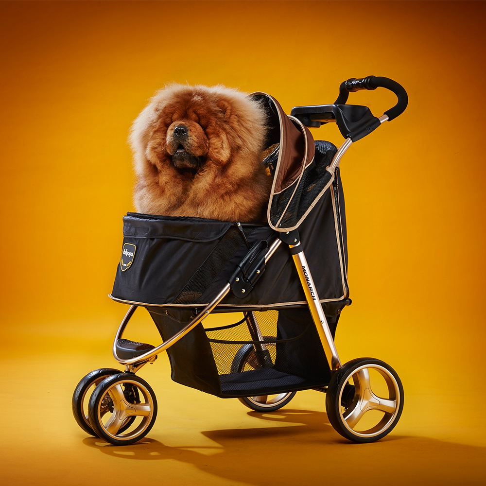 ibiyaya モナーク プレミアムペットジョガー ペットカート 耐荷重約20kg 犬用 ベビーカー おすすめ 多頭 中型犬 小型犬 ブランド おしゃれ 3輪 折りたたみ 収納 コンパクト Monarch Premium Pet Jogger イビヤヤ FS1616
