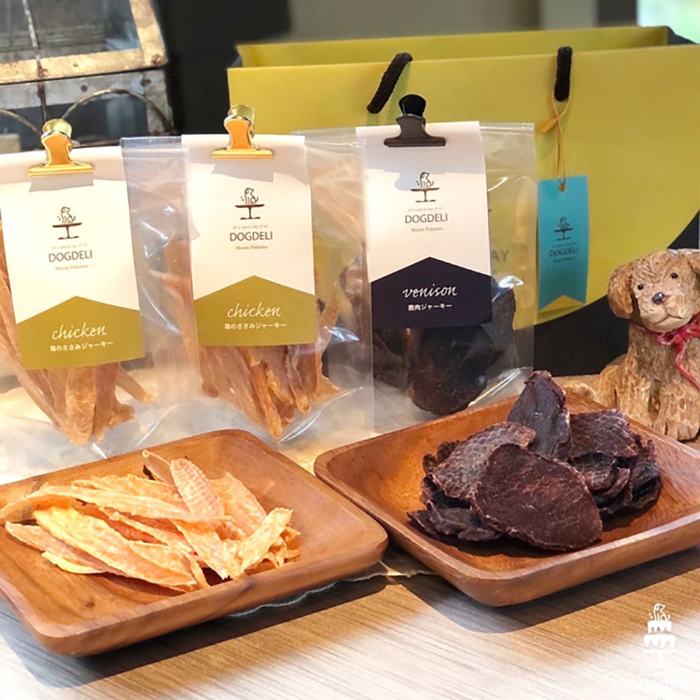 犬用 国産鶏ささみジャーキー(30g×2P) 福岡産鹿肉ジャーキー(60g)セット 無添加 ご褒美おやつ【福岡より産地直送】