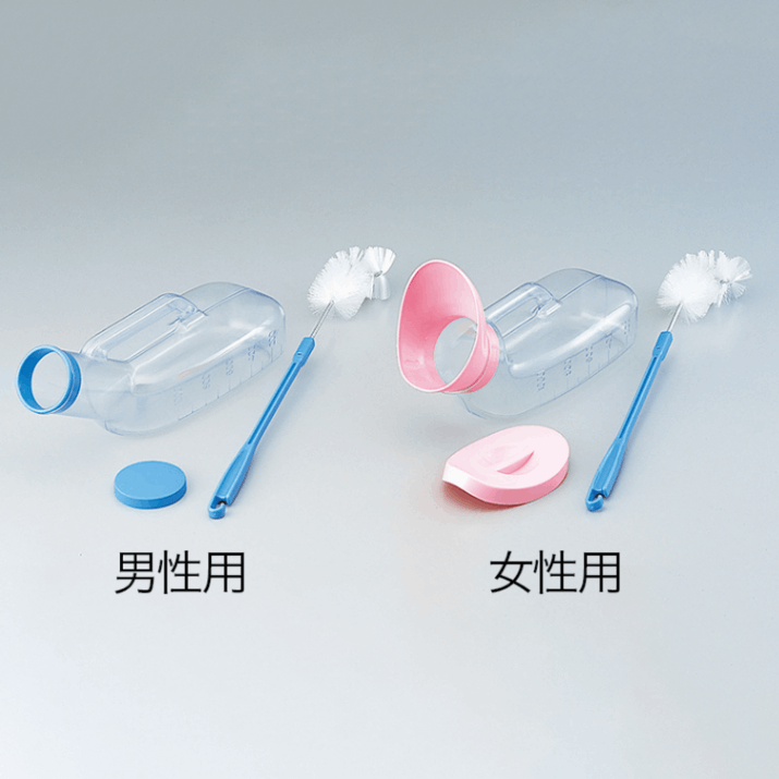 SA塩ビ透明尿器(ブラシ付)(取寄1週間)