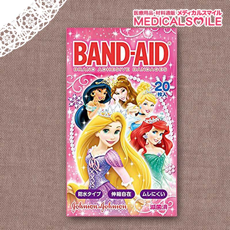 キャラクターバンドエイド ディズニープリンセス 1箱 枚入 取寄1週間 メディカルスマイル