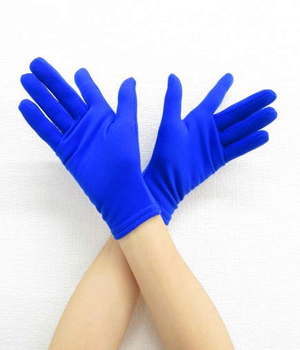 ぽかぽかスケート手袋 ロイヤル - フィギュアスケートのコスチューム新