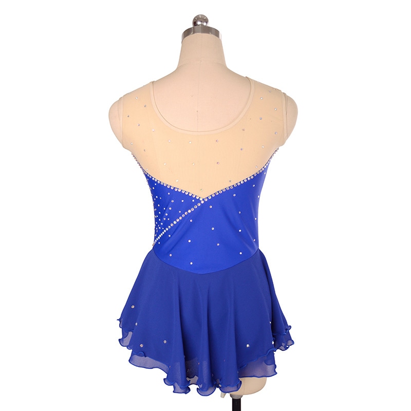 大会衣装コスチューム14525青 - フィギュアスケートのコスチューム新