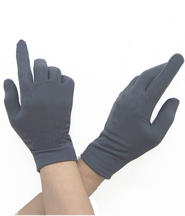 ぽかぽかスケート手袋 グレイ - フィギュアスケートのコスチューム新