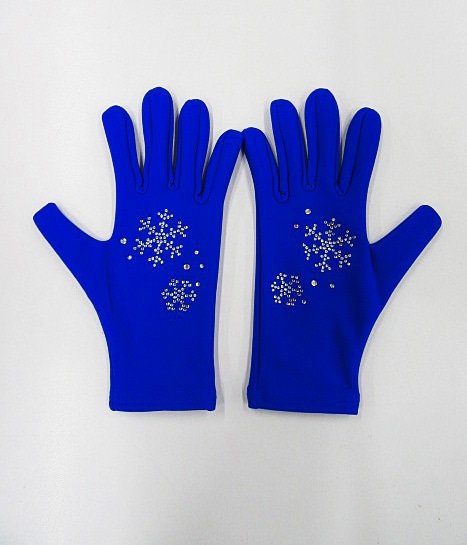 ぽかぽかスケート手袋 スノウフレークロイヤル 8-10才用 - フィギュア