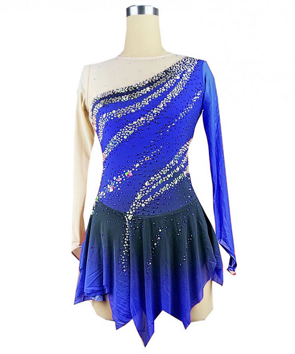 ❤️初代★ブルー プラッシュ★限定品★衣装コスチューム付き★ユニベアシティ★新品 大会衣装コスチューム DA017青 - フィギュアスケートのコスチューム新