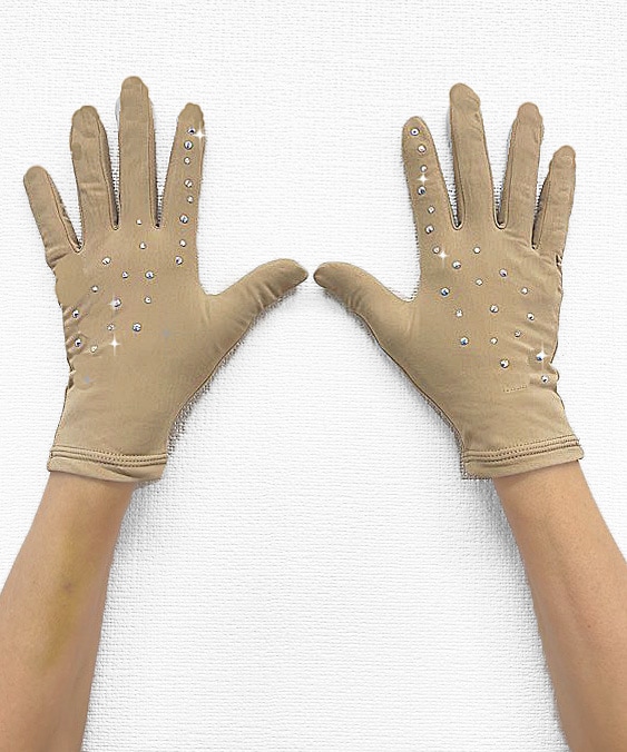 撥水スケート手袋エトワール ヌード - フィギュアスケートの