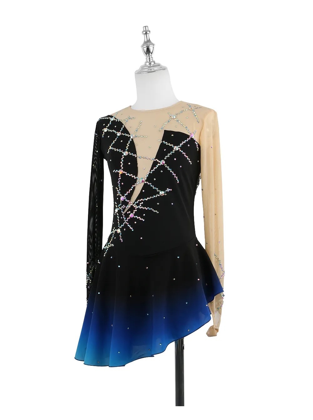 フィギュアスケート大会用衣装 フィギュアスケート衣装・コスチューム VCT-066 ブラック