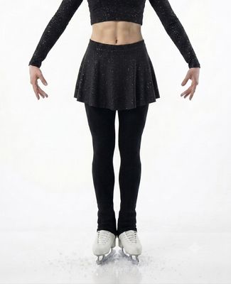大人スケーターのためのパンツの上にはくスカート - フィギュア