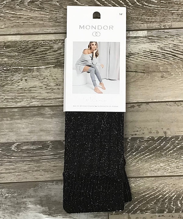 レッグウォーマー ラメ黒 259mondor - フィギュアスケートの