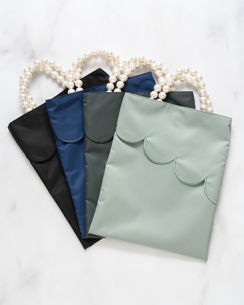 パールハンドルスカラップバッグ/ラージ | Fashion Items