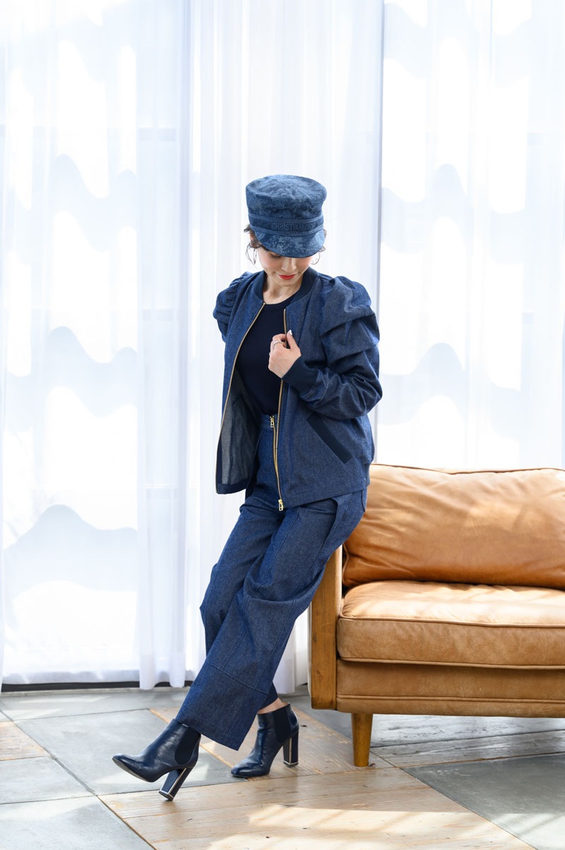 【final mark down sale】 パフショルダーデニムジャケット