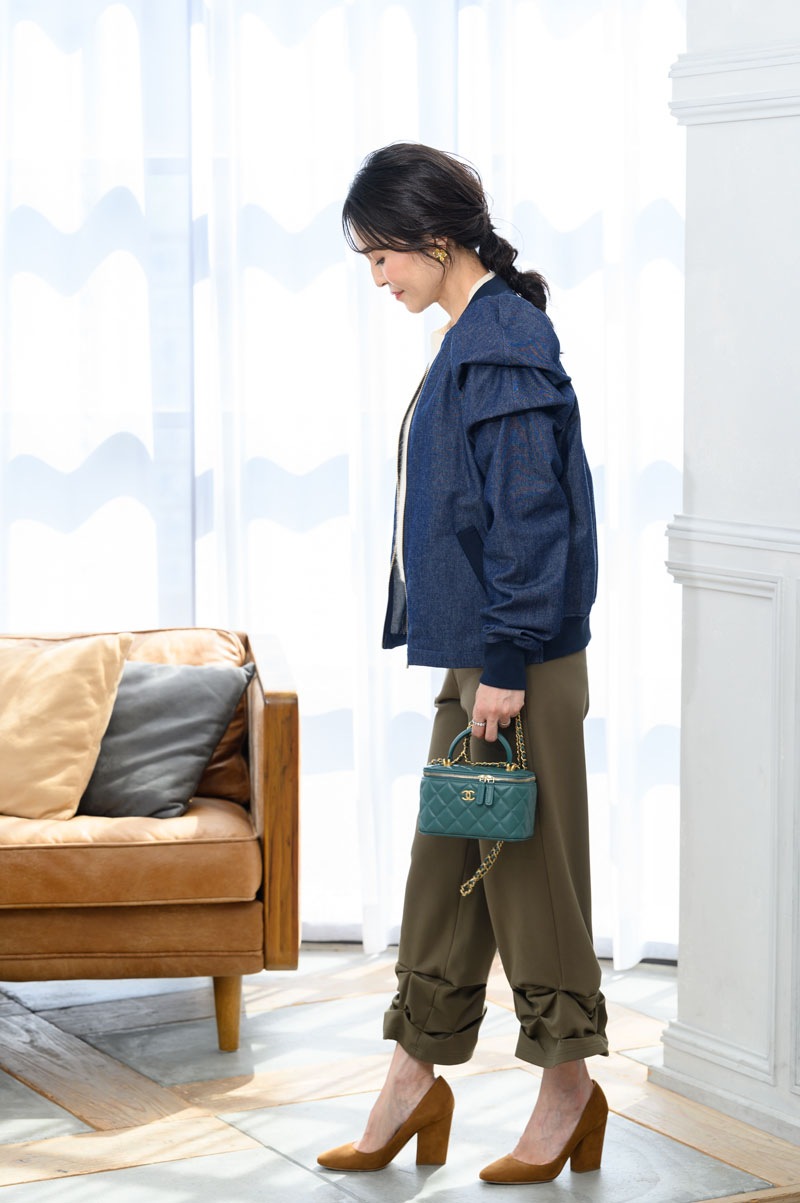 【final mark down sale】 パフショルダーデニムジャケット