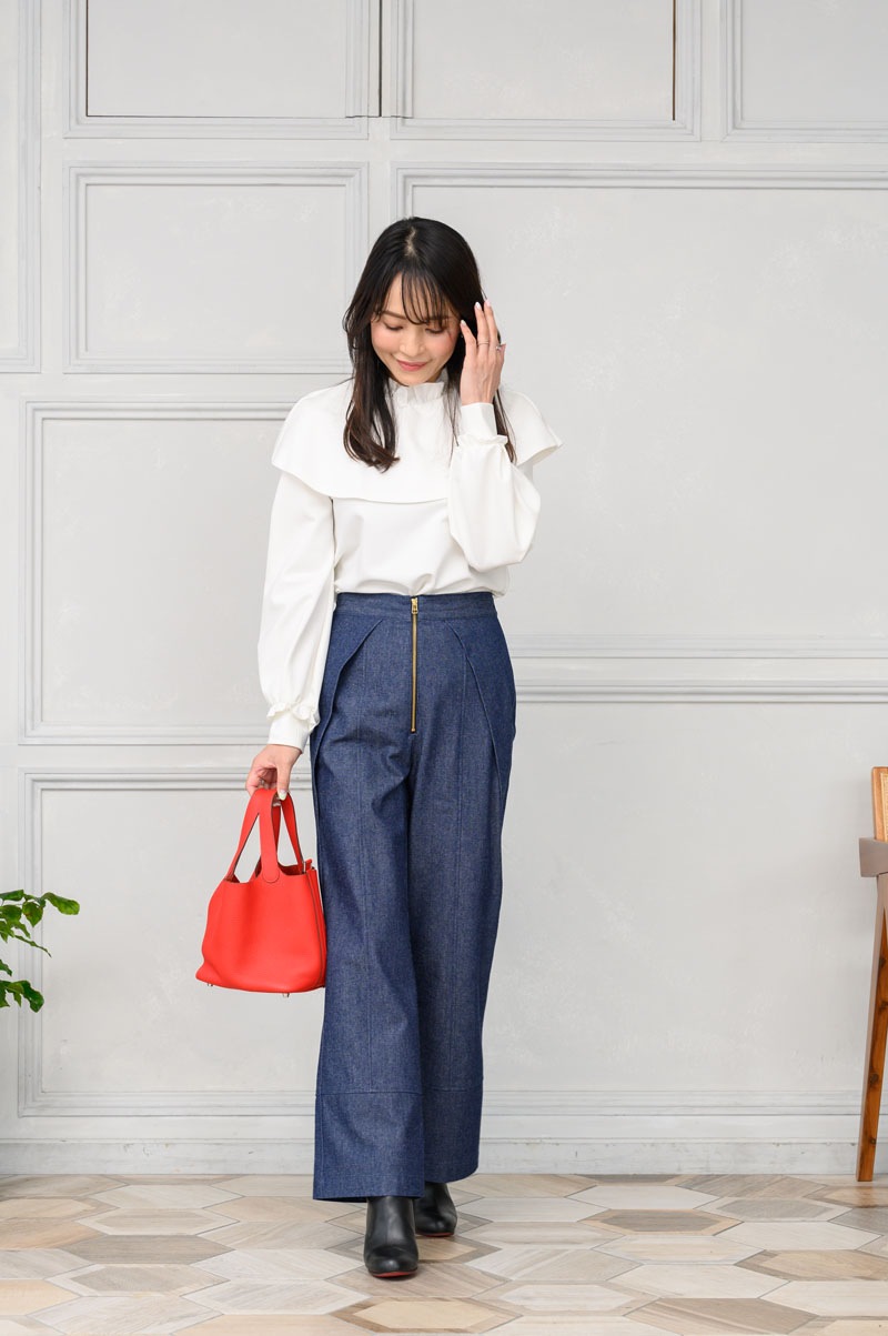 【final mark down sale】 フレアデニムパンツ