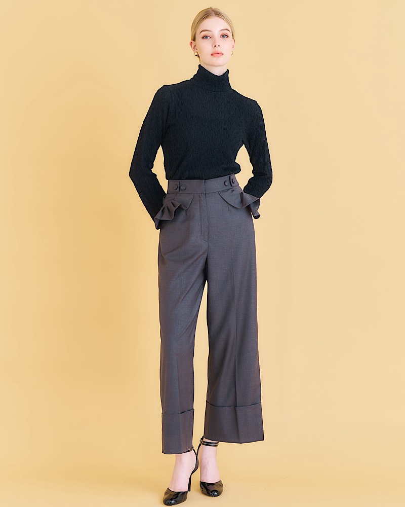 【残りわずか】フリルポケットパンツ